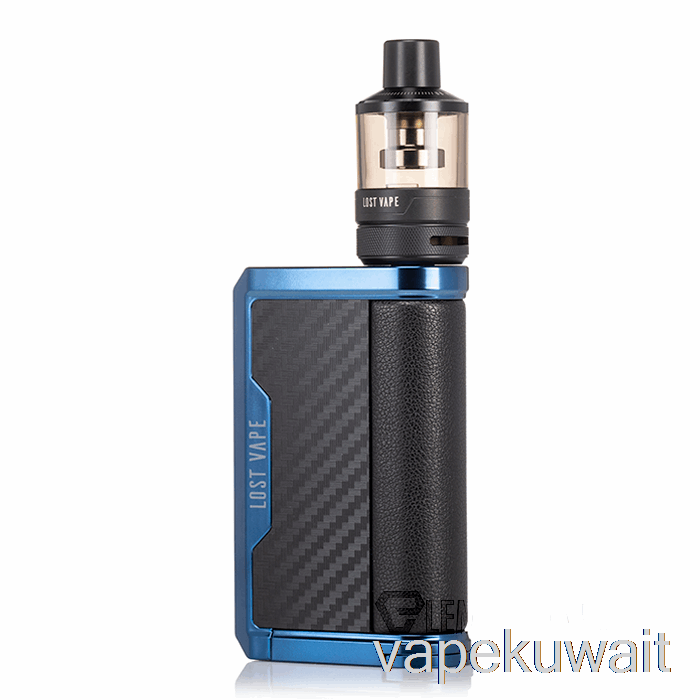 مجموعة أدوات بدء التشغيل Lost Vape Centaurus Q200 [podtank] مجموعات جراب Vape من ألياف الكربون الزرقاء من سييرا